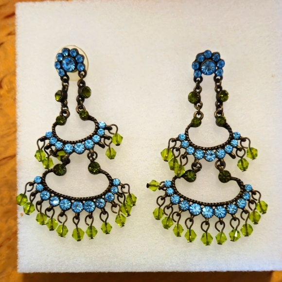 Source Unknown Jewelry - BLUE AND GREEN earrings